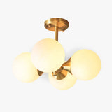 Lampadario a sfera bianco per camera moderna - clowasit.com