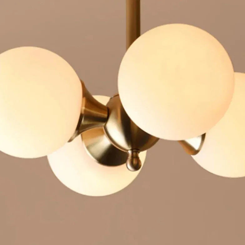 Lampadario a sfera bianco per camera moderna - clowasit.com