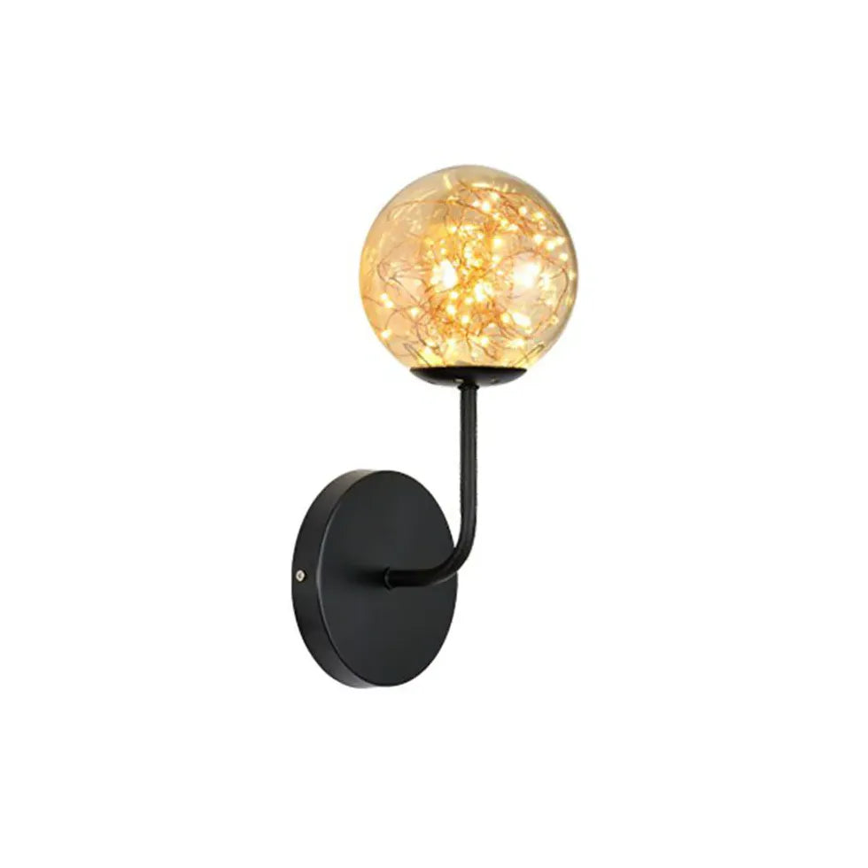 Applique con paralume in vetro Luce elegante - clowasit.com
