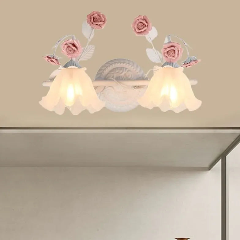 Applique da parete bagno moderno con rose - clowasit.com