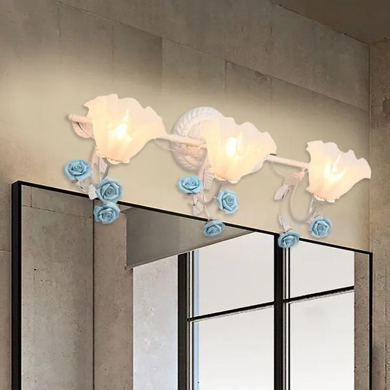 Applique da parete bagno moderno con rose - clowasit.com