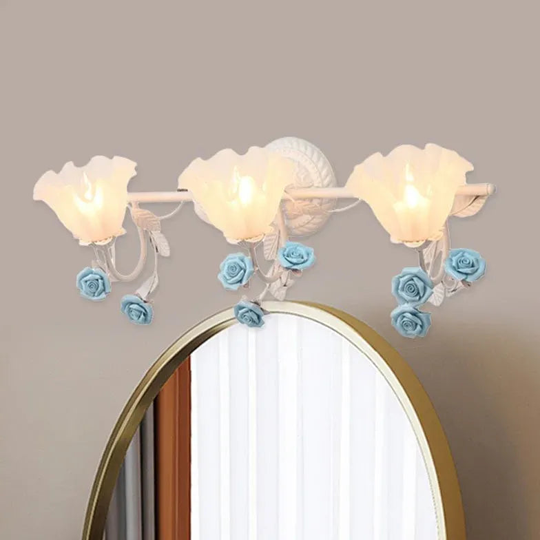 Applique da parete bagno moderno con rose - clowasit.com