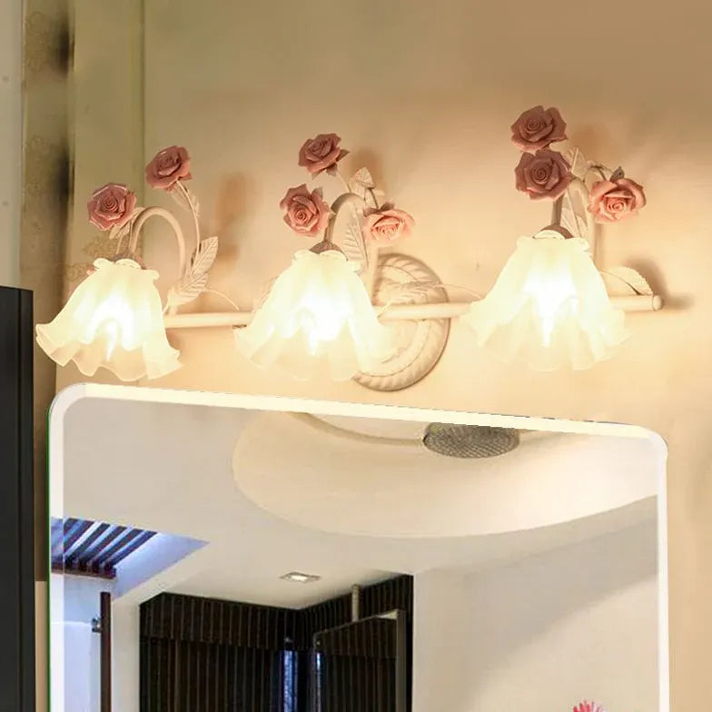 Applique da parete bagno moderno con rose - clowasit.com