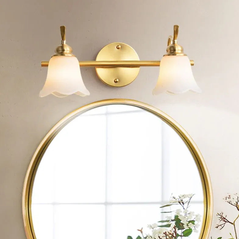 Applique da parete oro per bagno fiorito - clowasit.com