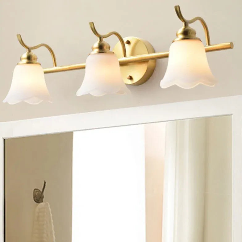 Applique da parete oro per bagno fiorito - clowasit.com
