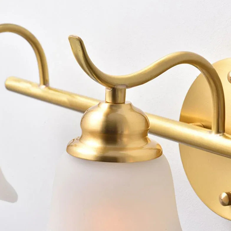 Applique da parete oro per bagno fiorito - clowasit.com