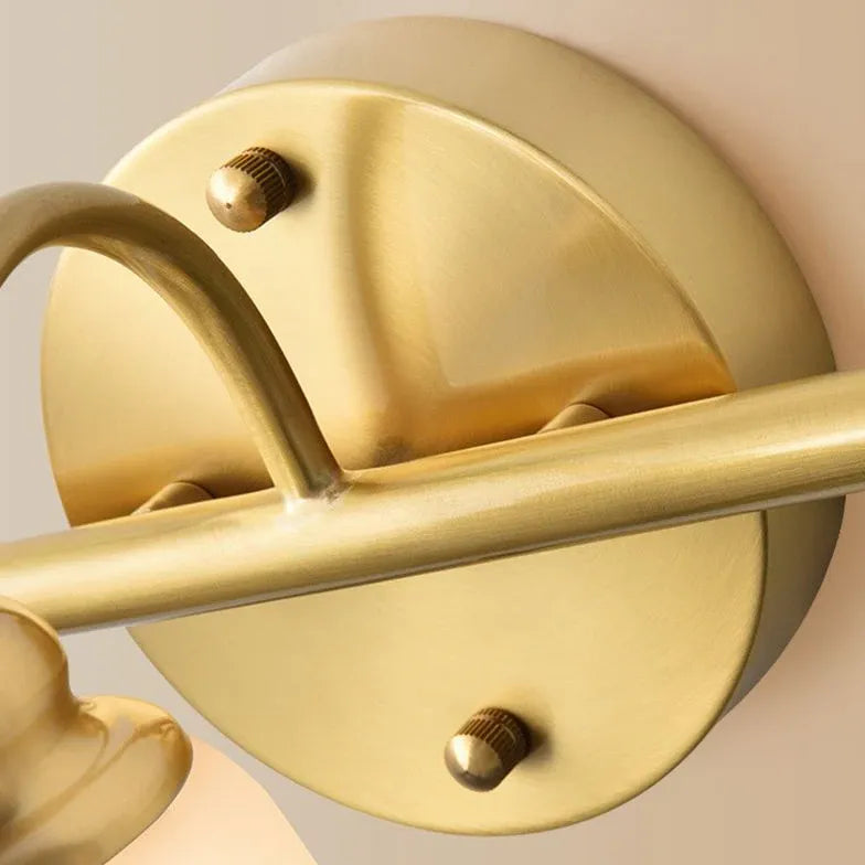 Applique da parete oro per bagno fiorito - clowasit.com
