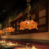 Lampadario Grande Vintage con Fiori Eleganti - clowasit.com
