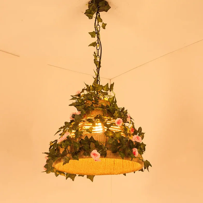 Lampadario Grande Vintage con Fiori Eleganti - clowasit.com