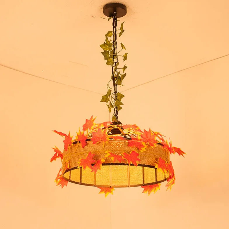Lampadario Grande Vintage con Fiori Eleganti - clowasit.com