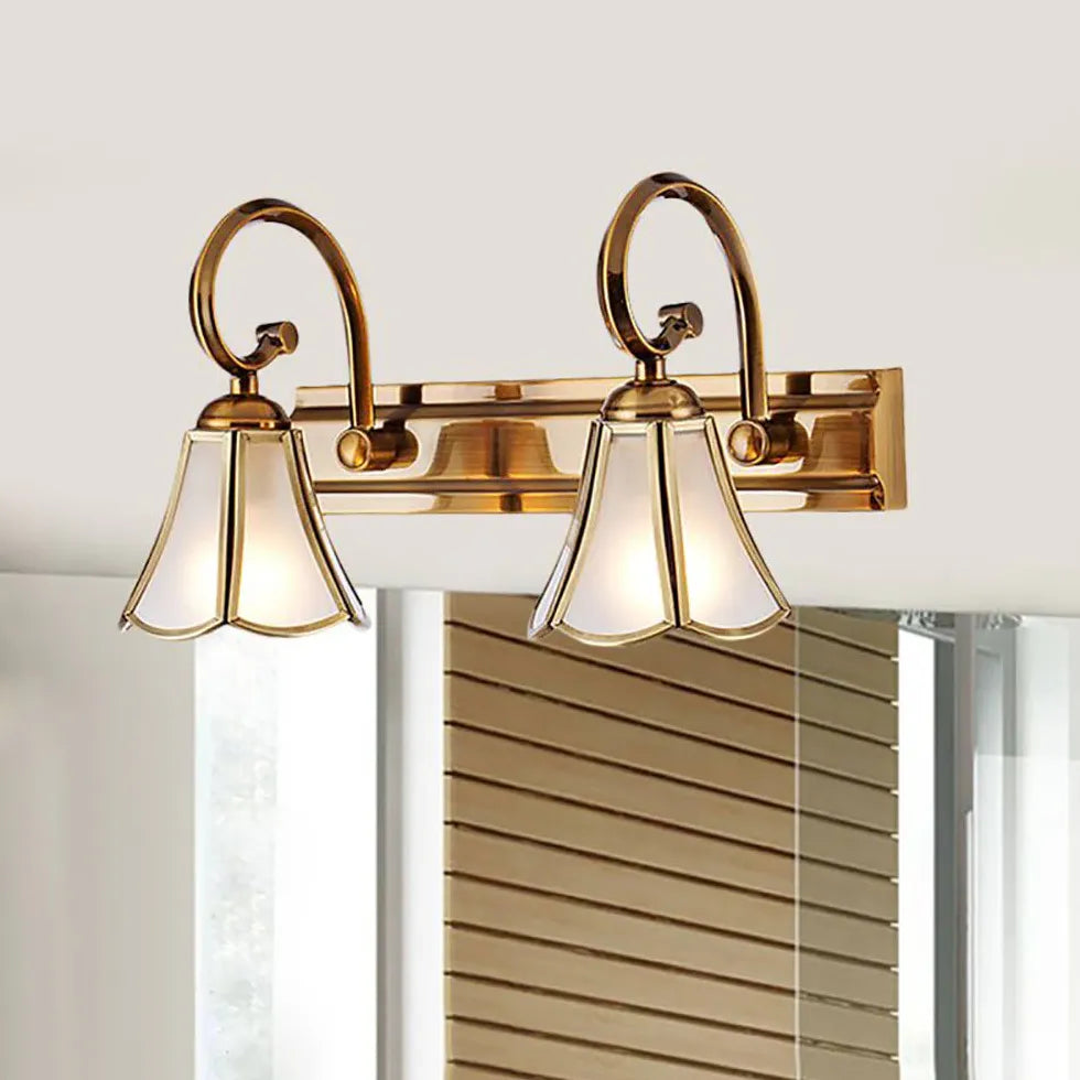Lampade da specchio dorate per il bagno - clowasit.com