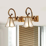 Lampade da specchio dorate per il bagno - clowasit.com