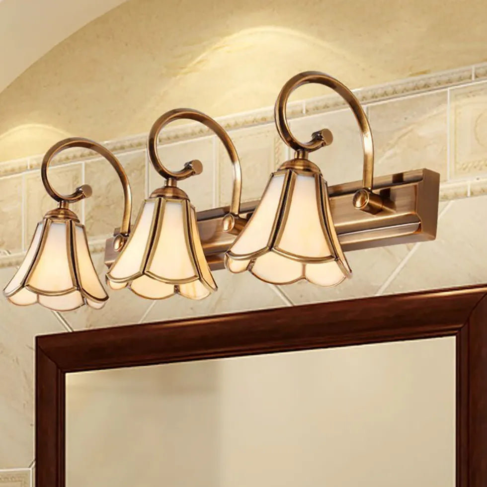 Lampade da specchio dorate per il bagno - clowasit.com