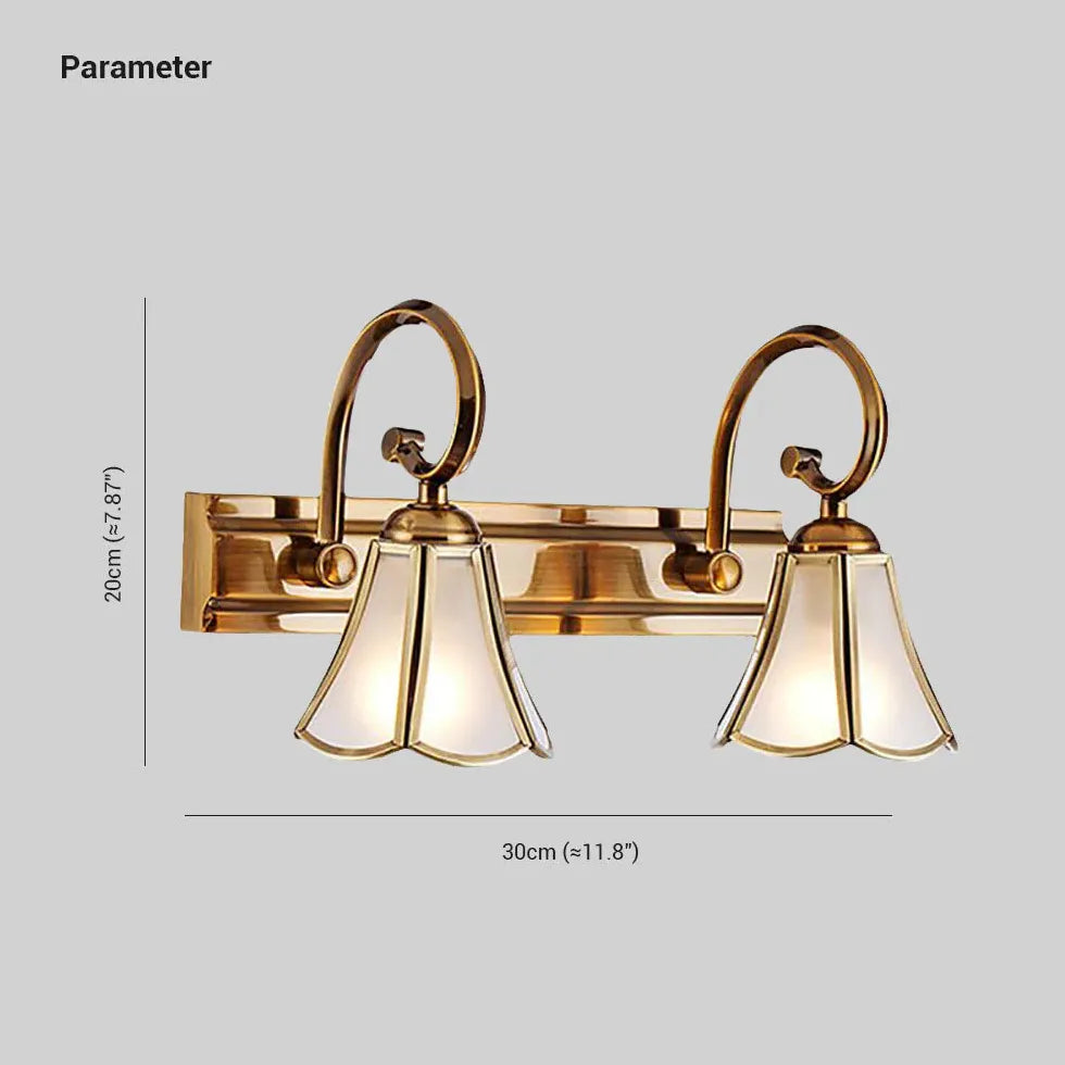 Lampade da specchio dorate per il bagno - clowasit.com