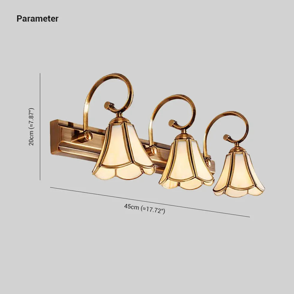 Lampade da specchio dorate per il bagno - clowasit.com