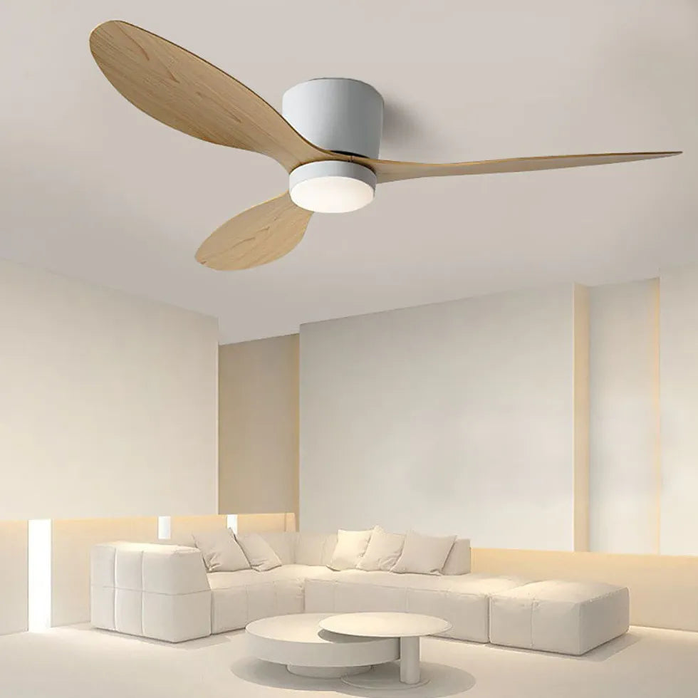 Lampadario con ventilatore e telecomando tre foglie - clowasit.com