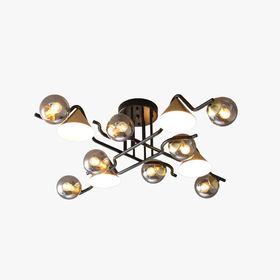 Lampadari moderni di grandi dimensioni Design geometrico - clowasit.com