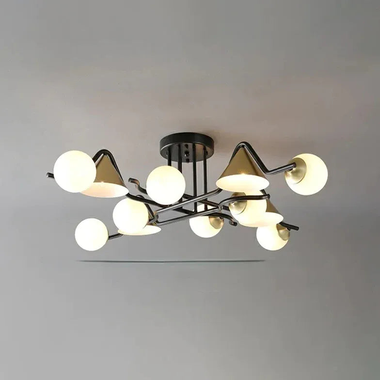 Lampadari moderni di grandi dimensioni Design geometrico - clowasit.com