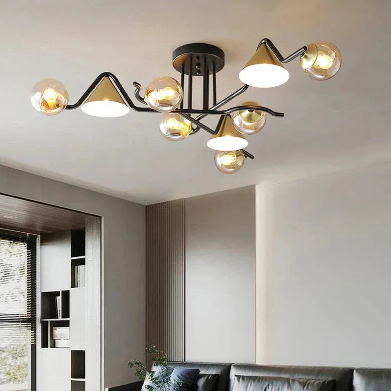 Lampadari moderni di grandi dimensioni Design geometrico - clowasit.com