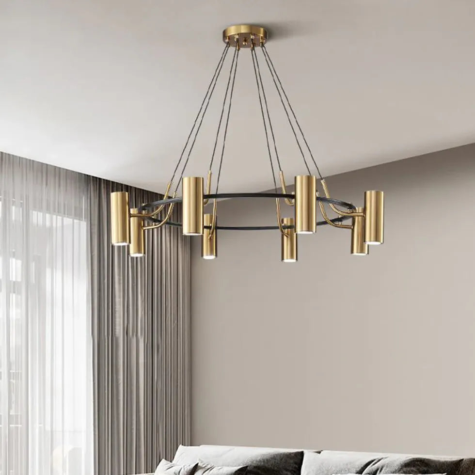 Lampadario 6 luci moderno elegante in oro - clowasit.com