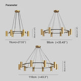 Lampadario 6 luci moderno elegante in oro - clowasit.com
