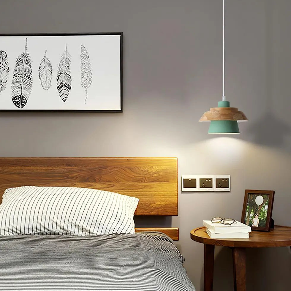 Lampadario in legno classico e metallo - clowasit.com