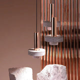 Lampadario a cilindro Design metallico moderno - clowasit.com