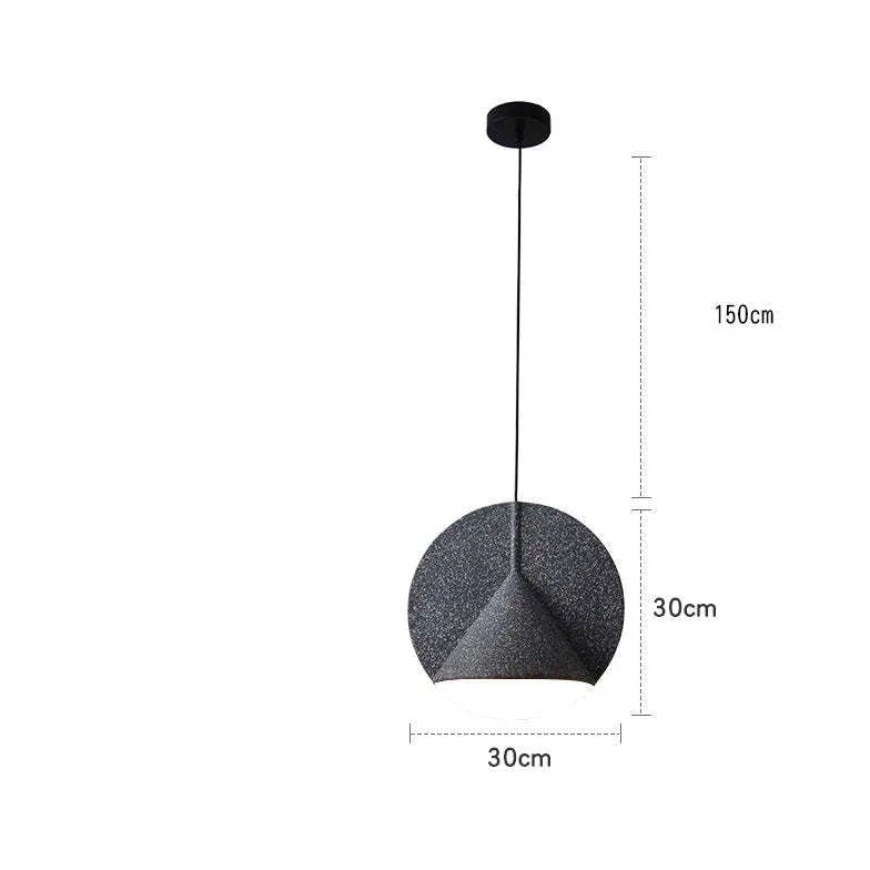 Lampadario Grigio con Texture Conica Moderna - clowasit.com